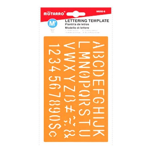 Plantilla Normógrafo Letras Abecedario 20 Mm