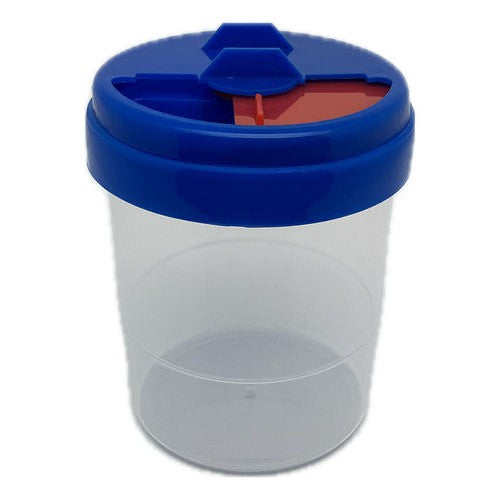 Vaso Limpia Pinceles Plástico Antiderrame Escolar