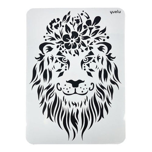 Plantilla Flexible Stencil Diseño Leon