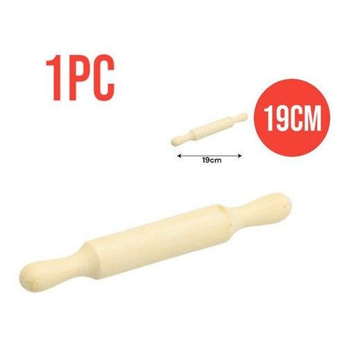 Mini Rodillo Uslero De Madera 19 Cm Manualidades