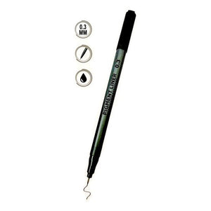 Lápiz De Tinta Negro Tiralíneas Escolar