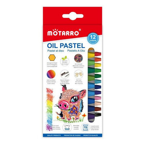 Barras Lápiz Pastel Graso 12 Un Escolar