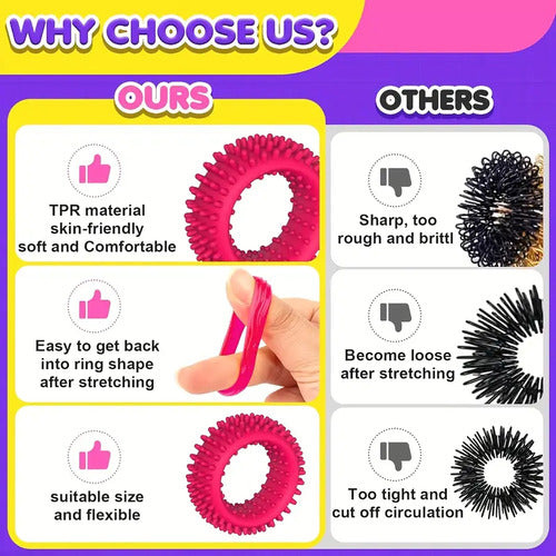 Set De 6 Anillos Sensoriales Fidget