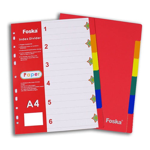 Separadores Plásticos Para Archivar Tamaño A4