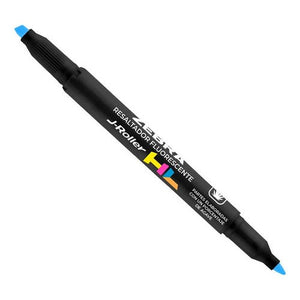 Destacador Doble Punta Tinta Fluorescente Zebra J-roller