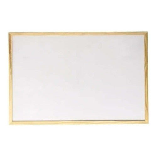 Pizarra Acrílica 50x70 Cm Borde Madera