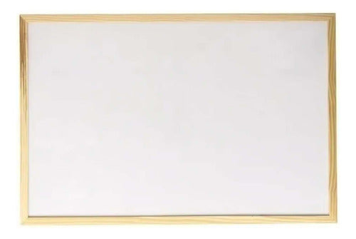 Pizarra Acrílica 40x60 Cm Borde Madera