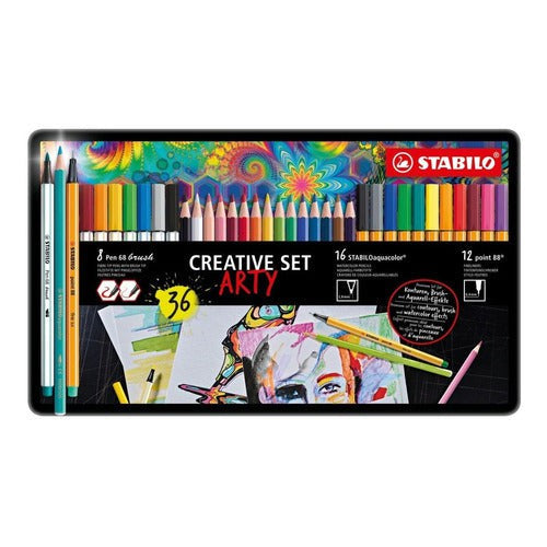 Set Creativo Stabilo Creative Set Arty Lata X 36 Piezas