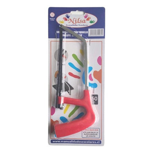 Sierra Escolar C/tornillo + Repuesto