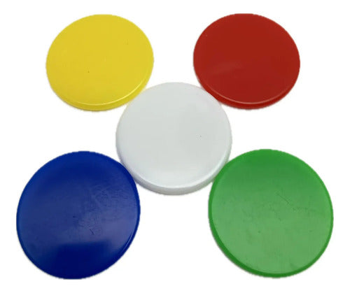 Set 20 Fichas Plásticas Para Contar 25 Mm