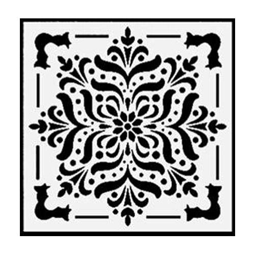 Plantilla Stencil 15x15 Cm Diseño Mandalas