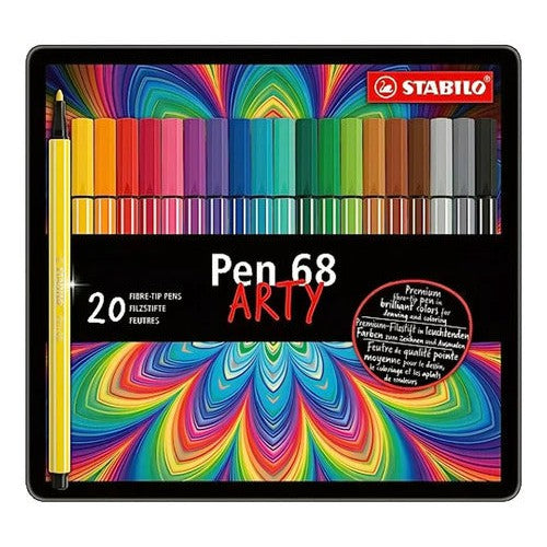 Set De 20 Marcadores Artísticos Pen 68 Arty Stabilo