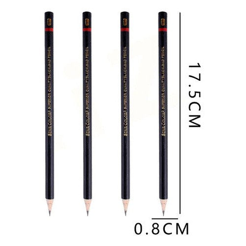 Set 12 Lápices Grafito Graduados 2h Al 8b