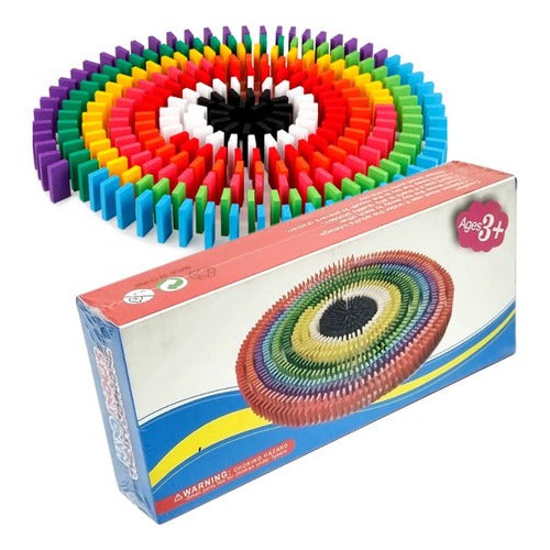 Juguete Bloques Madera Efecto Dominó 100 Piezas