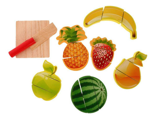 Bloques Frutas De Madera Para Porcionar