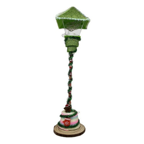 Farol Decorativo Navidad Con Luz Artesanal