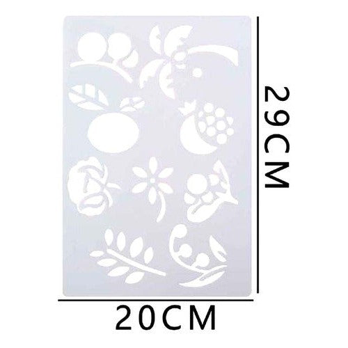 Plantilla Stencil Flexible A4 Plástica