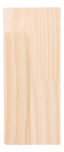 Rebanada Madera Rectangular 10x20 Cm 5 Mm