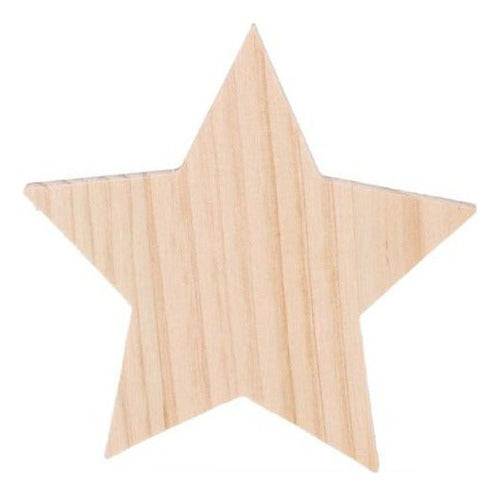 Rebanada Madera Estrella 15 Cm 5 Mm
