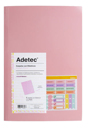 Carpeta Con Elástico Oficio Adetec