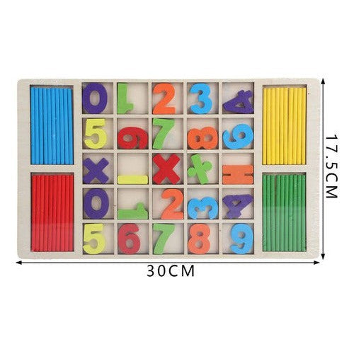 Juego Didáctico De Madera Matemáticas