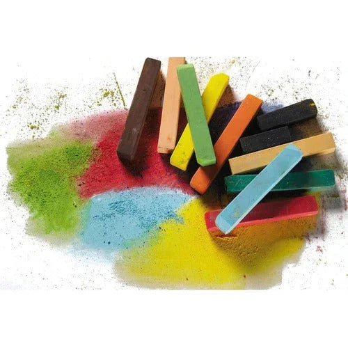 Barras Pastel Seco 12 Colores Escolar