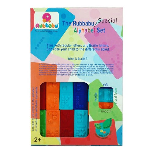 Abecedario Braille Sensorial Soft Rubbabu
