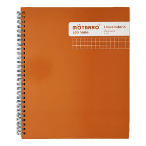 Cuaderno Universitario 7 Mm Tapa Extra Dura Liso 100 Hj