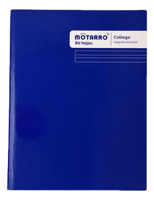 Cuaderno College Caligrafía Horizontal 80 Hjs