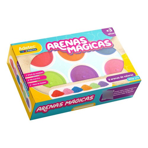 Set 6 Arena Mágica Colores Adetec