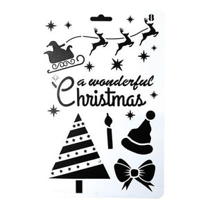 Plantilla Stencil 17x26 Cm Diseños Navidad