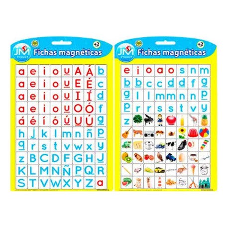 Pizarra Magnetica Con Fichas Abecedario-imagenes