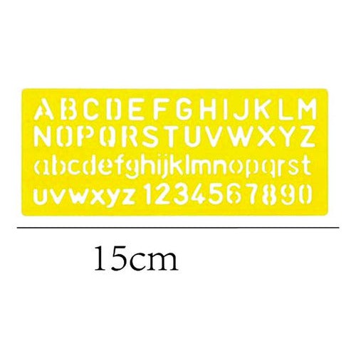 Plantilla Normógrafo Letras Abecedario 12 Mm