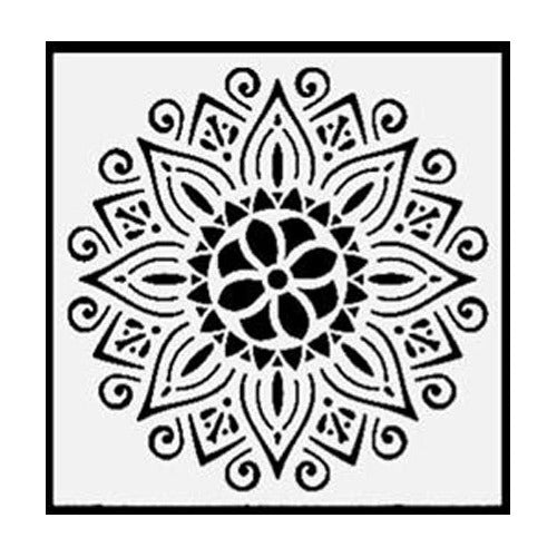 Plantilla Stencil 15x15 Cm Diseño Mandalas