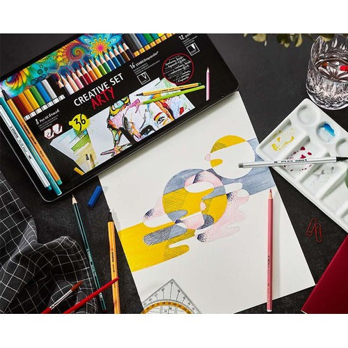 Set Creativo Stabilo Creative Set Arty Lata X 36 Piezas