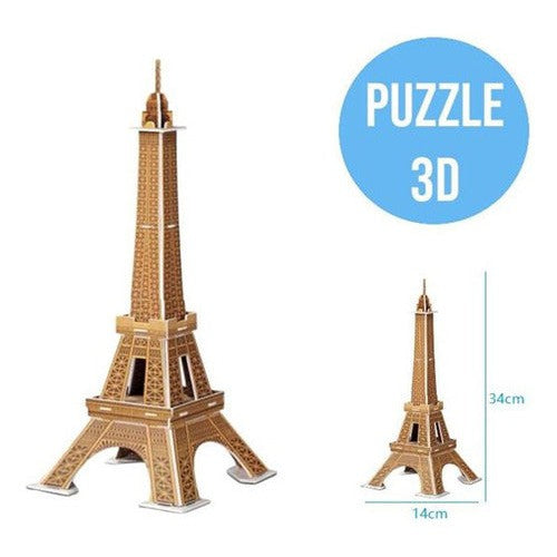Puzzle Maqueta 3d Carton Pluma Monumetos Historicos