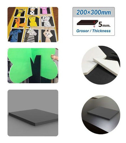 Cartón Pluma Negro 20x30 Cm 5 Mm