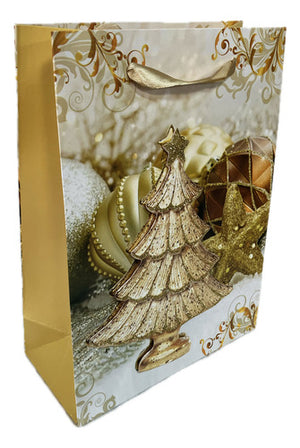 Bolsa De Regalo Chica Navidad 18x23x8 Cm