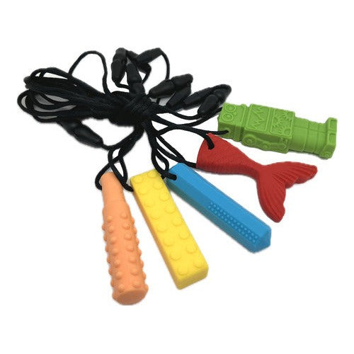 Pack 5 Mordedor Sensorial De Silicona Libre De Bpa