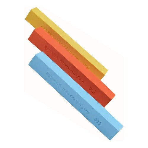 Set 12 Tizas Pastel Suaves Lyra Polycrayons Colores Intensos