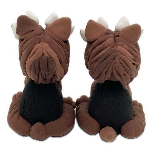Perrito Cafe De Goma Eva 3d Figura Decorativa