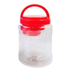 Set 3 Potes Cilindricos Plásticos Con Manilla