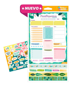 Planificador Diario Washing Tape Y Stickers