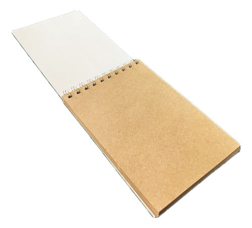 Croquera Hojas De Papel Kraft 13x19 Cm