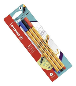 Set 3 Lápices Tiralíneas Stabilo Point 88