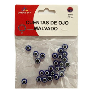 Cuenta Ojo Malvado Azul Manualidades