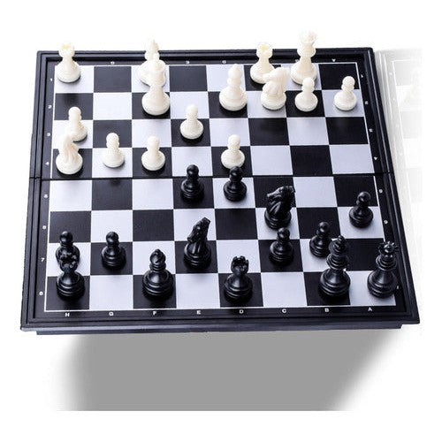 Juego De Mesa Magnético 3 En 1 Ajedrez, Damas Y Backgammon