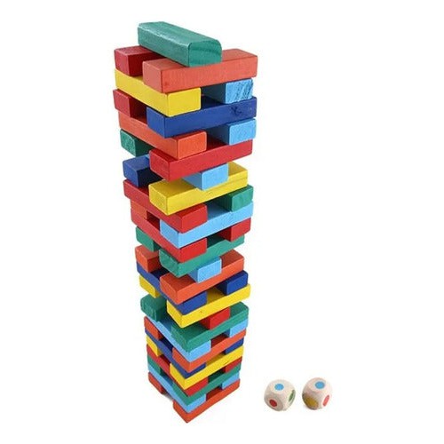 Torre De Bloques Madera Colores