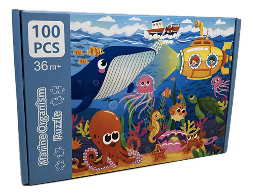 Rompecabezas Puzzle 100 Piezas 30x40 Cm Madera Escolar