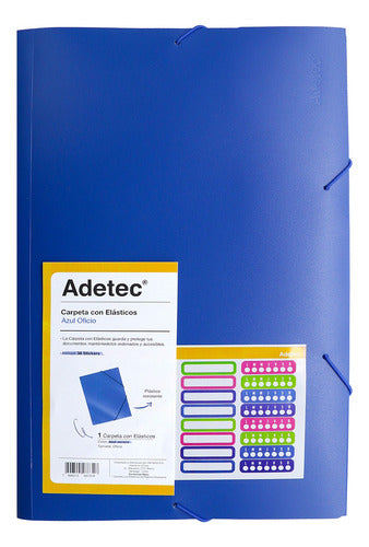 Carpeta Con Elástico Oficio Adetec